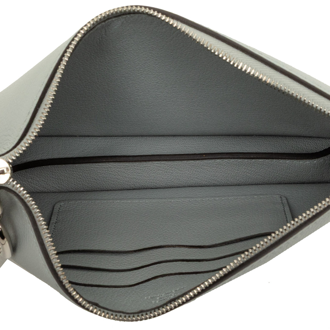 Hermès Zipengo Chaîne D Ancre To Go Pochette Evercolor Gris – vue 4 – GABY PARIS