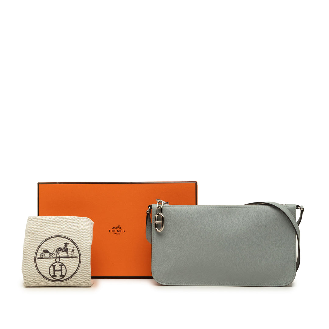 Hermès Zipengo Chaîne D Ancre To Go Pochette Evercolor Gris – vue 7 – GABY PARIS