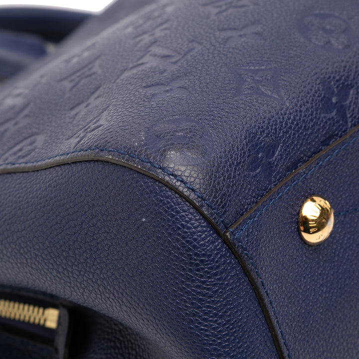 Montaigne GM Monogram Empreinte Bleu