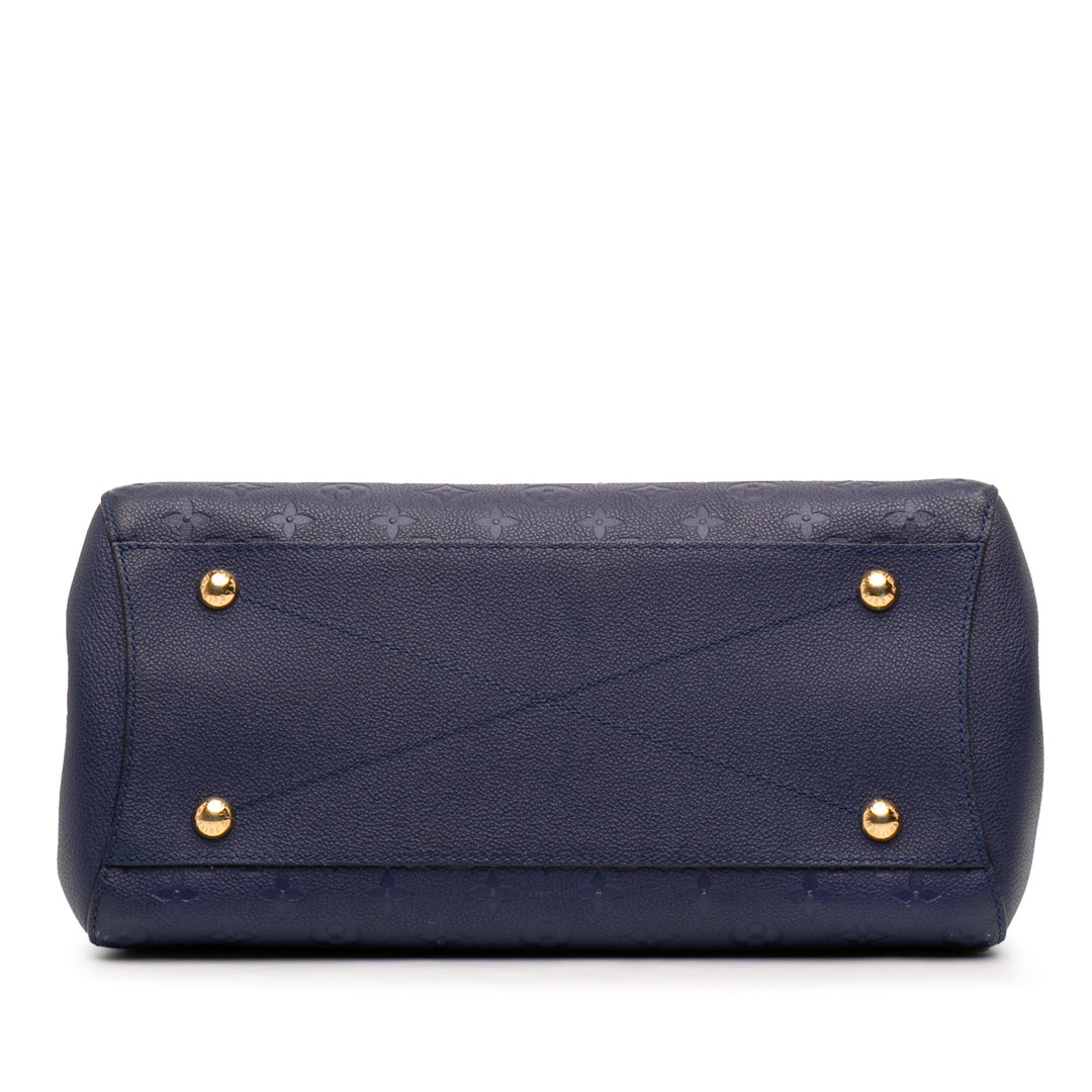 Montaigne GM Monogram Empreinte Bleu