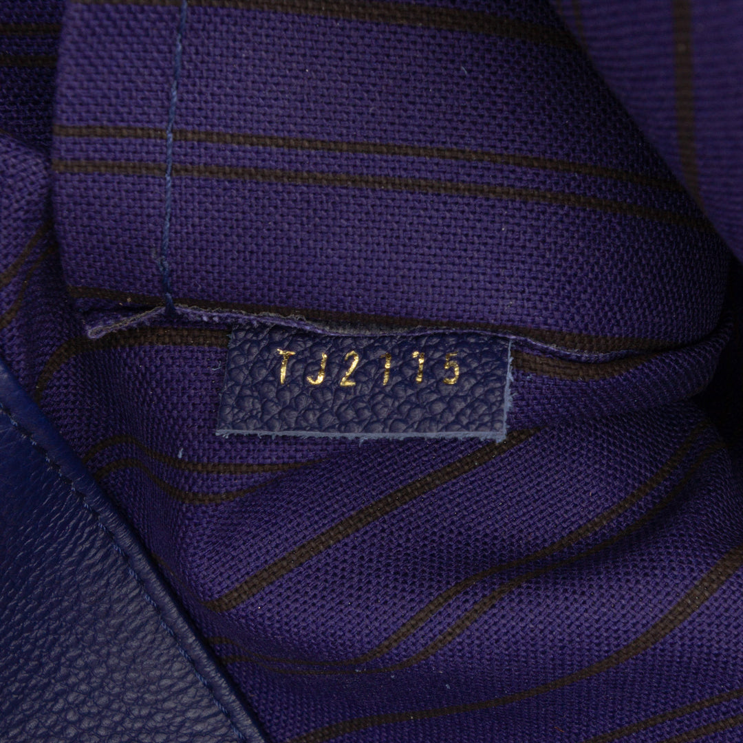Montaigne GM Monogram Empreinte Bleu