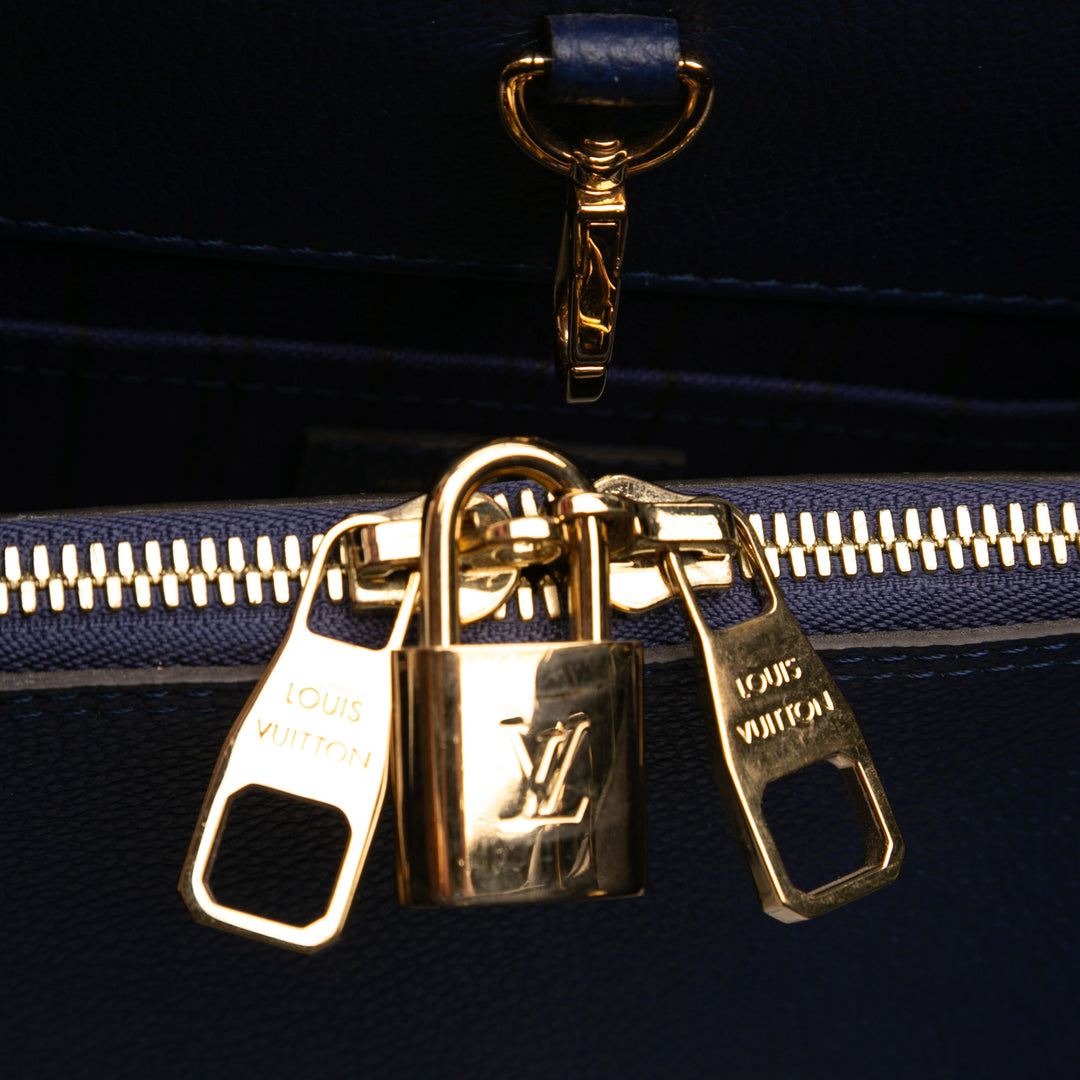 Montaigne GM Monogram Empreinte Bleu