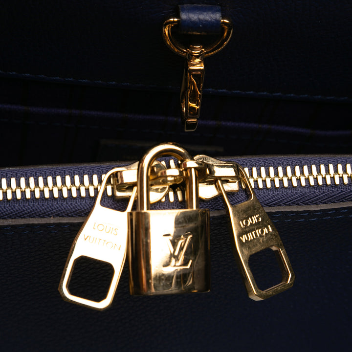 Montaigne GM Monogram Empreinte Bleu