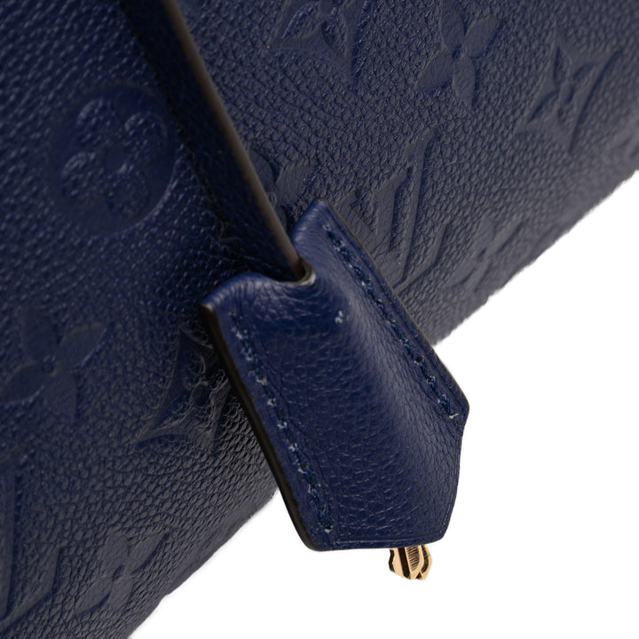 Montaigne GM Monogram Empreinte Bleu