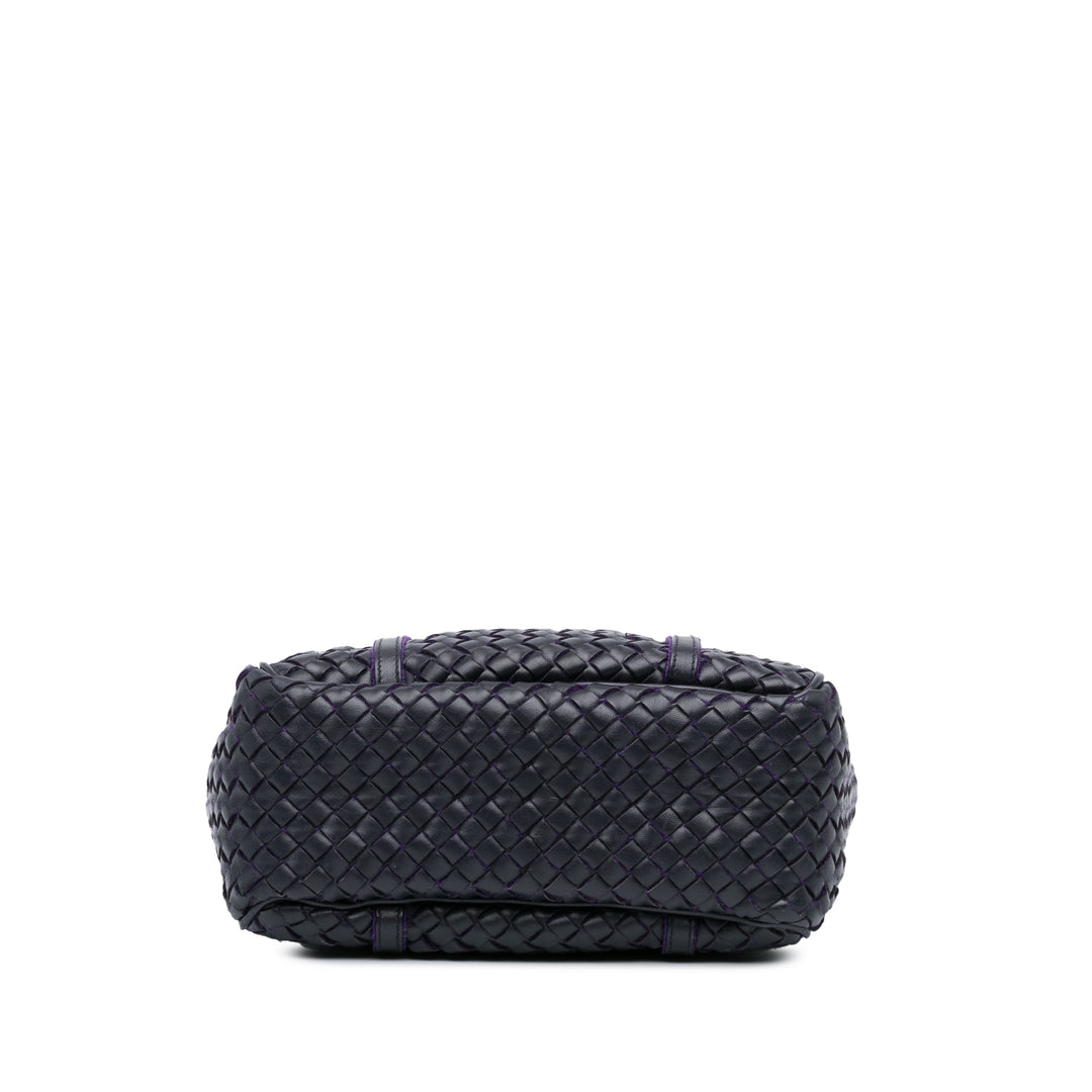 Bottega Veneta Cabas Intrecciato Violet – vue 3 – GABY PARIS