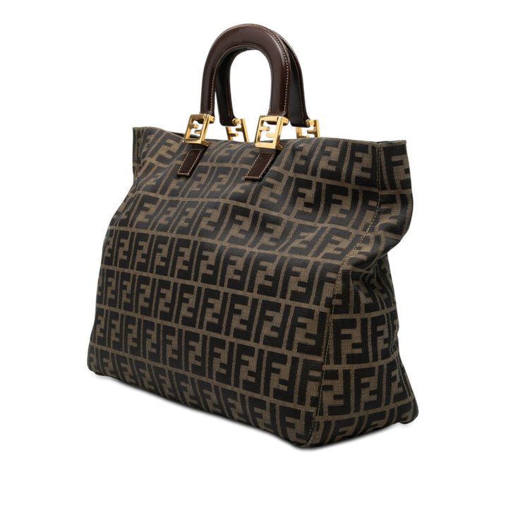 Fendi Large Zucca Toile Twins Cabas
