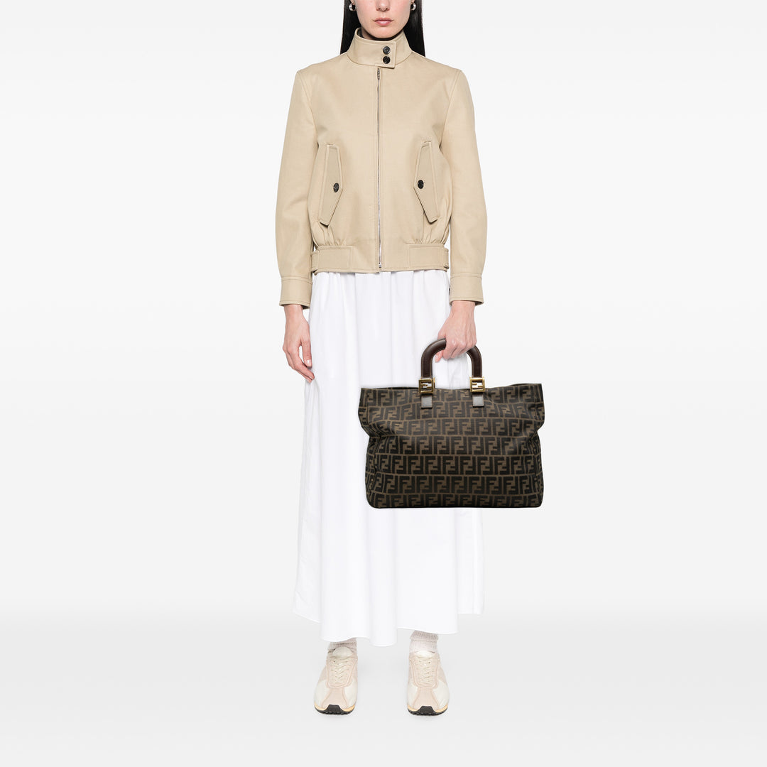 Fendi Large Zucca Toile Twins Cabas