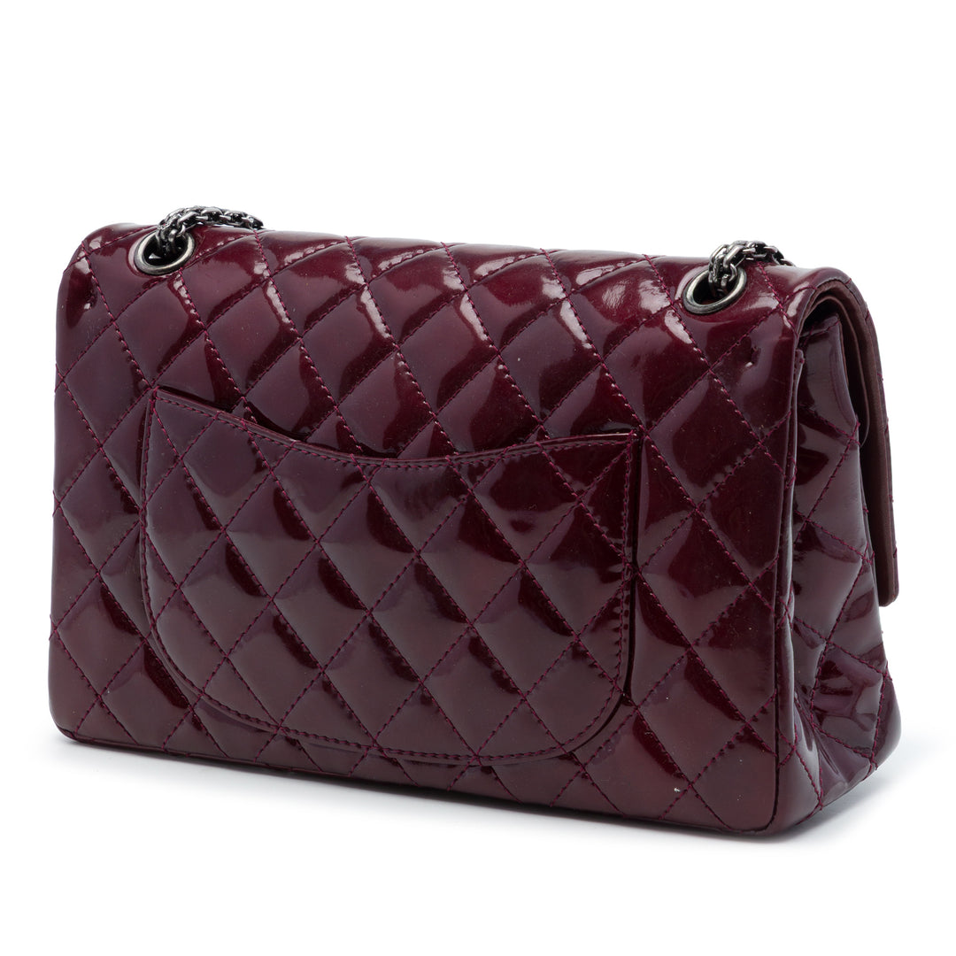 Chanel Matelassé Cuir verni Reissue 2.55 Double rabat 226