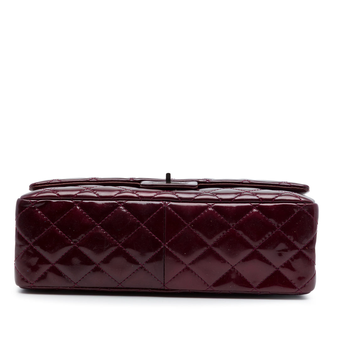 Chanel Matelassé Cuir verni Reissue 2.55 Double rabat 226
