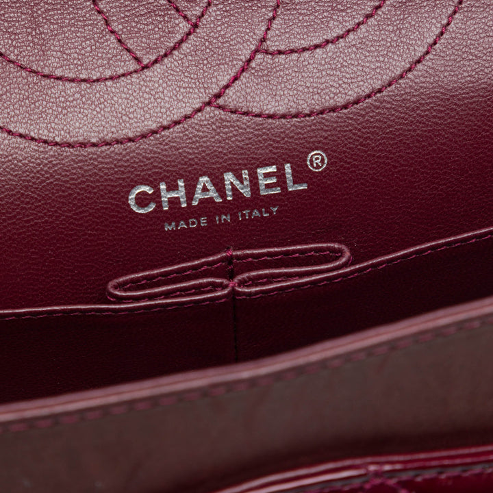 Chanel Matelassé Cuir verni Reissue 2.55 Double rabat 226