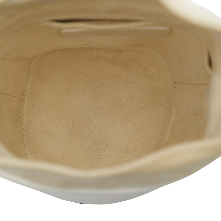 Dior Vibe Sac à cordon seau Micro Cuir de veau Beige – vue 4 – GABY PARIS