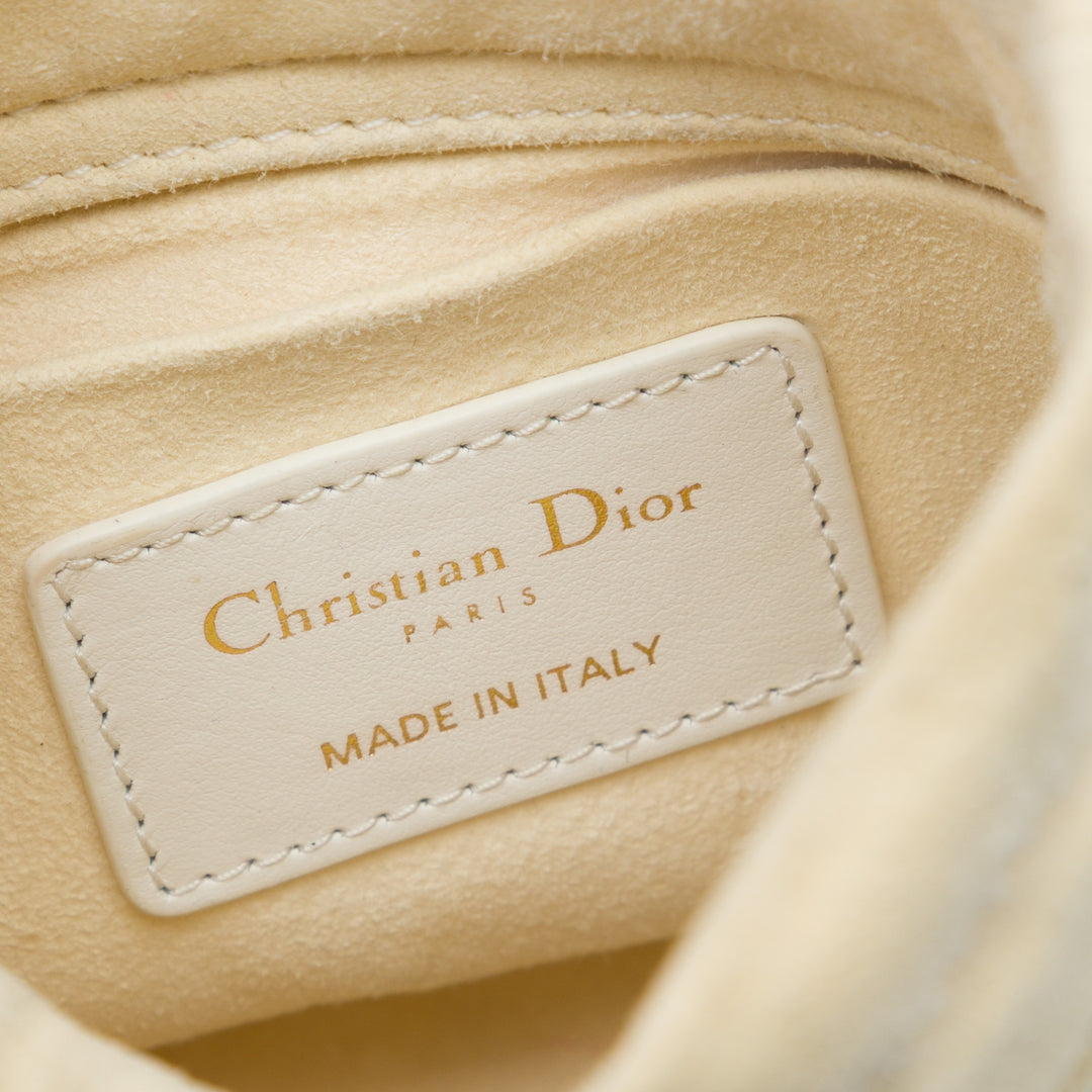 Dior Vibe Sac à cordon seau Micro Cuir de veau Beige – vue 5 – GABY PARIS