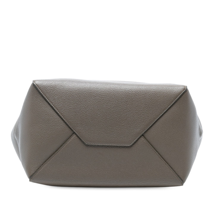 Celine Small Cuir Phantom Cabas Cabas Marron – GABY PARIS Authentique