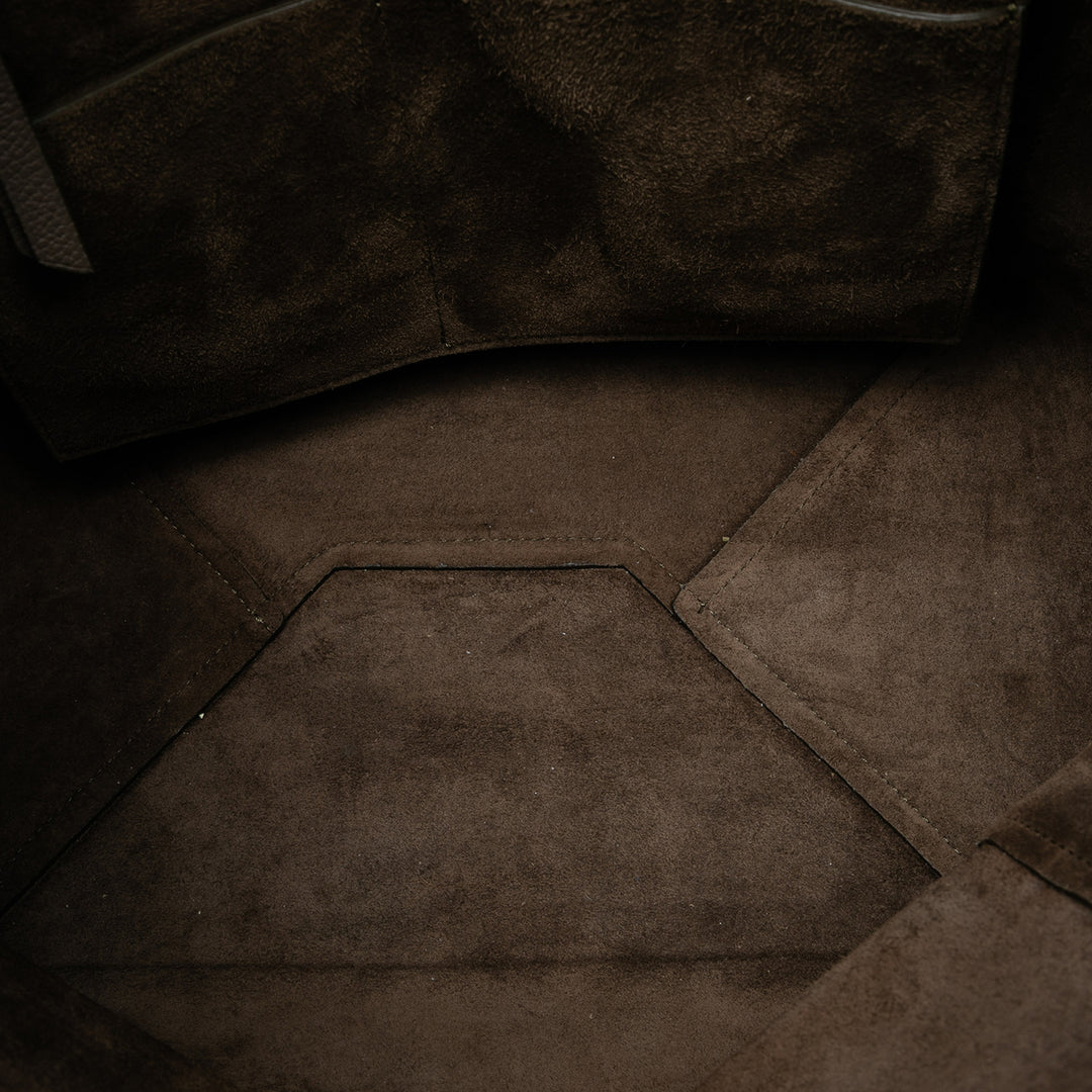 Celine Small Cuir Phantom Cabas Cabas Marron – GABY PARIS Authentique