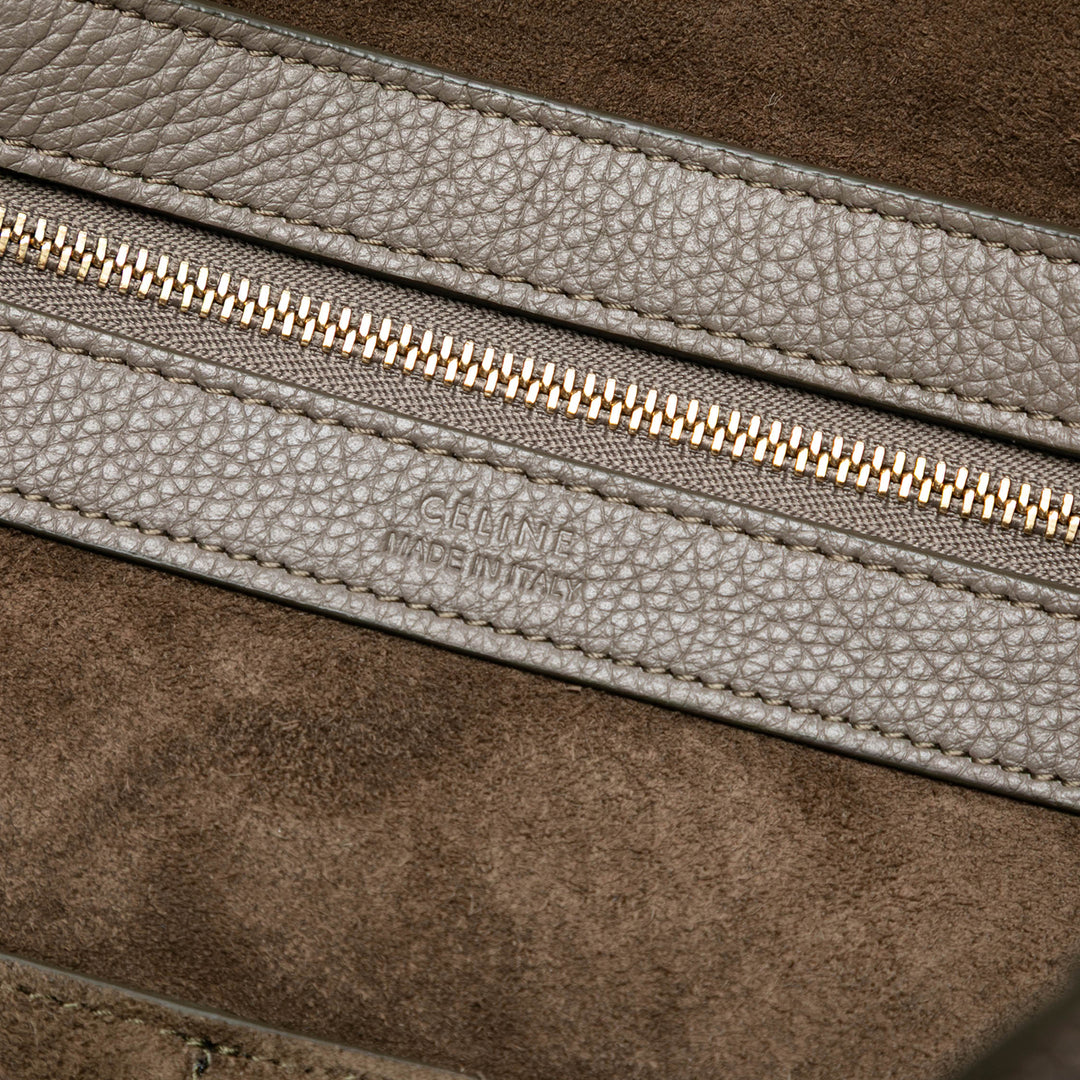 Celine Small Cuir Phantom Cabas Cabas Marron – GABY PARIS Authentique