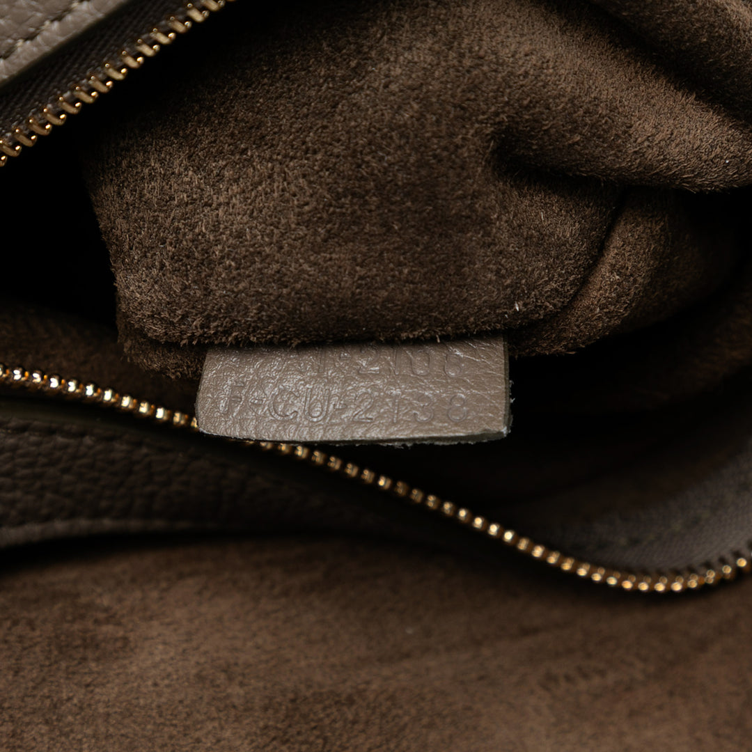 Celine Small Cuir Phantom Cabas Cabas Marron – GABY PARIS Authentique