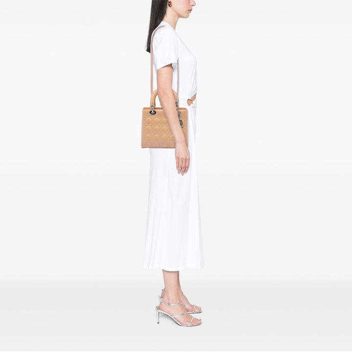 Dior Medium Cuir verni Cannage Lady Dior