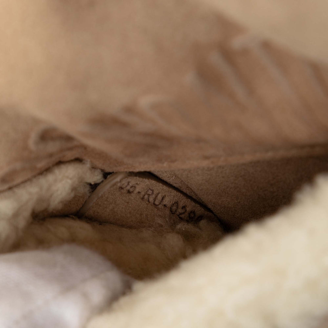 Dior Shearling Bobby Sac Petit Marron – vue 5 – GABY PARIS