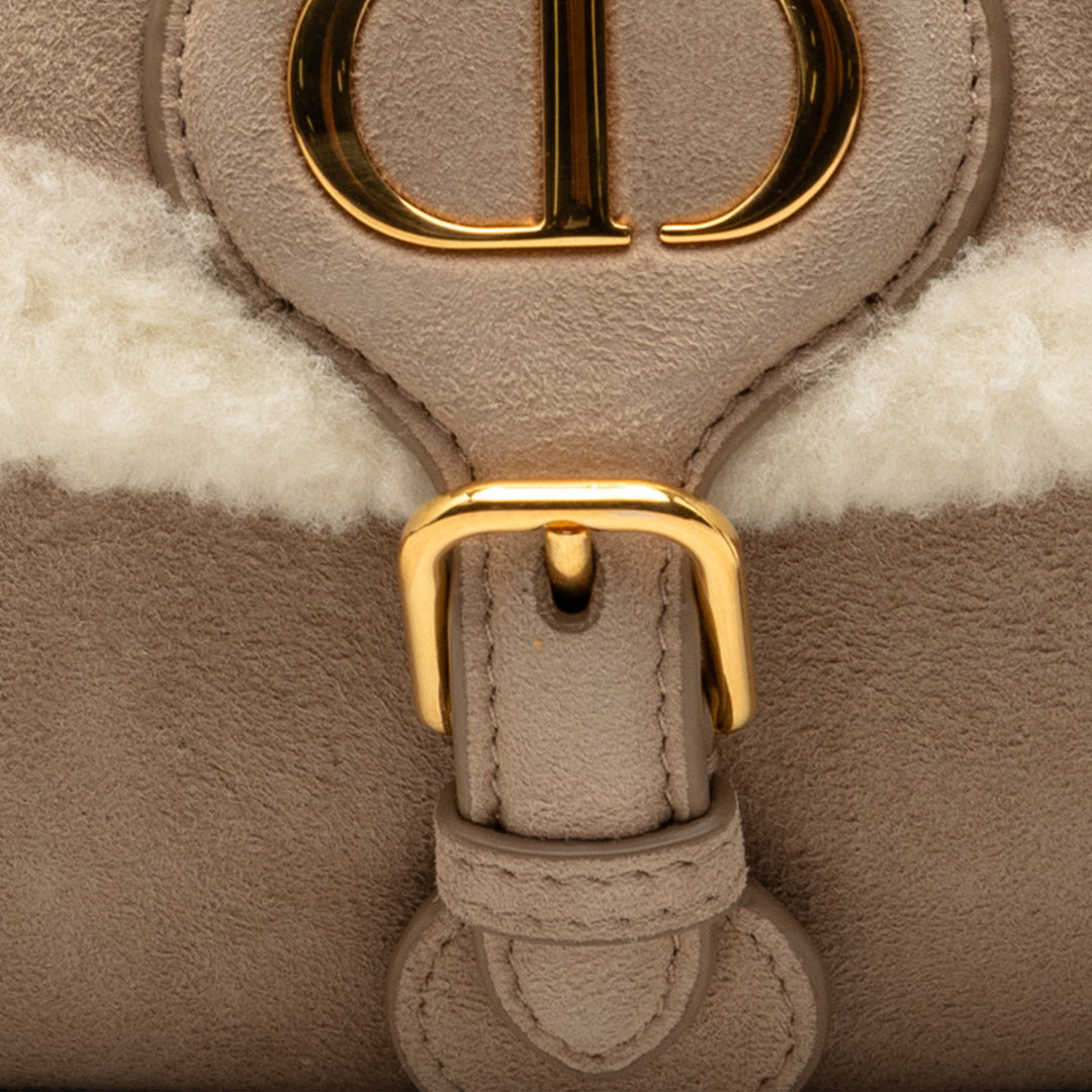 Dior Shearling Bobby Sac Petit Marron – vue 6 – GABY PARIS