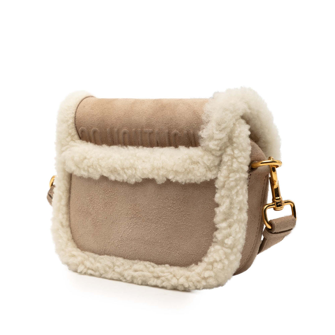 Dior Shearling Bobby Sac Petit Marron – vue 9 – GABY PARIS