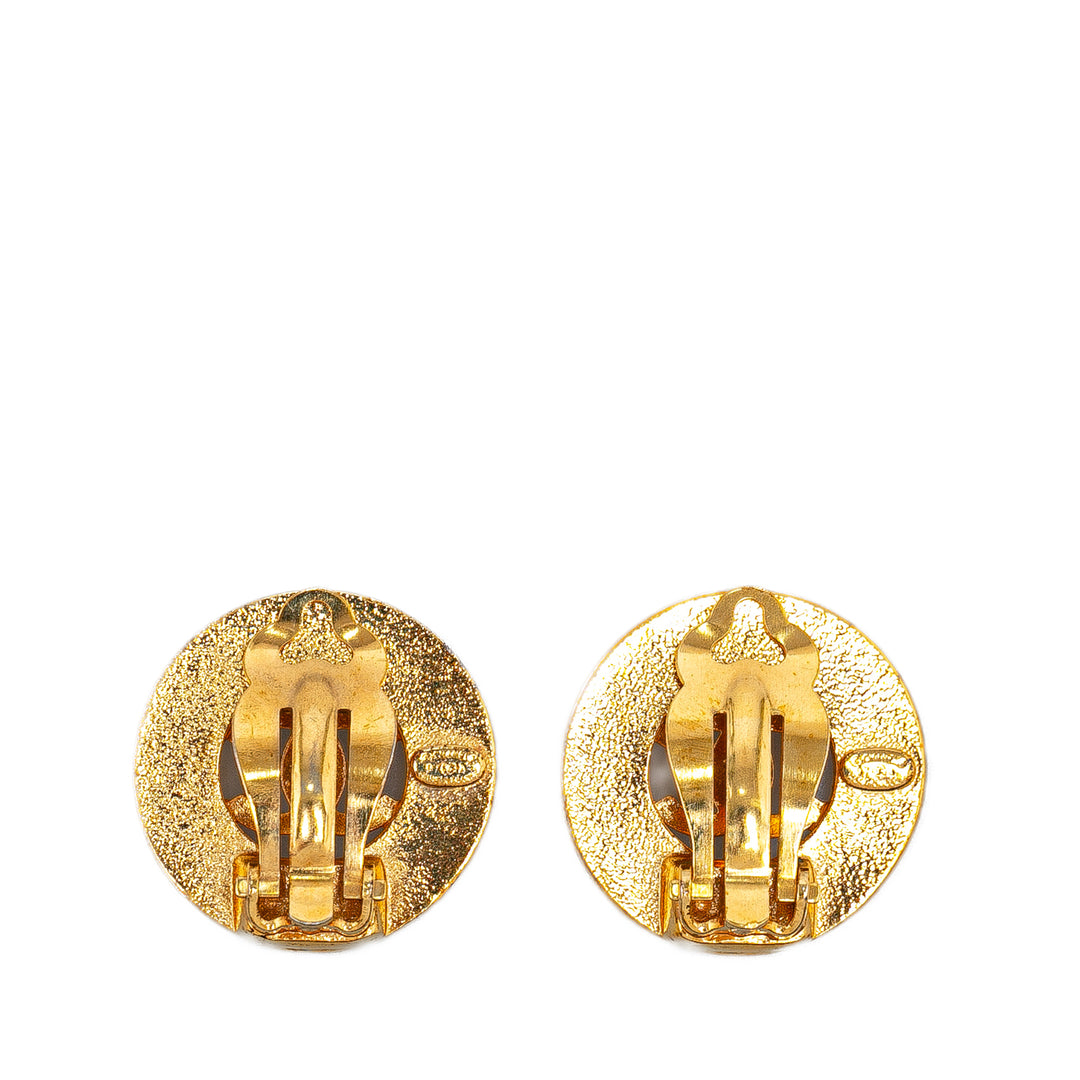 CC Clip On Earrings Gold - Gaby Paris