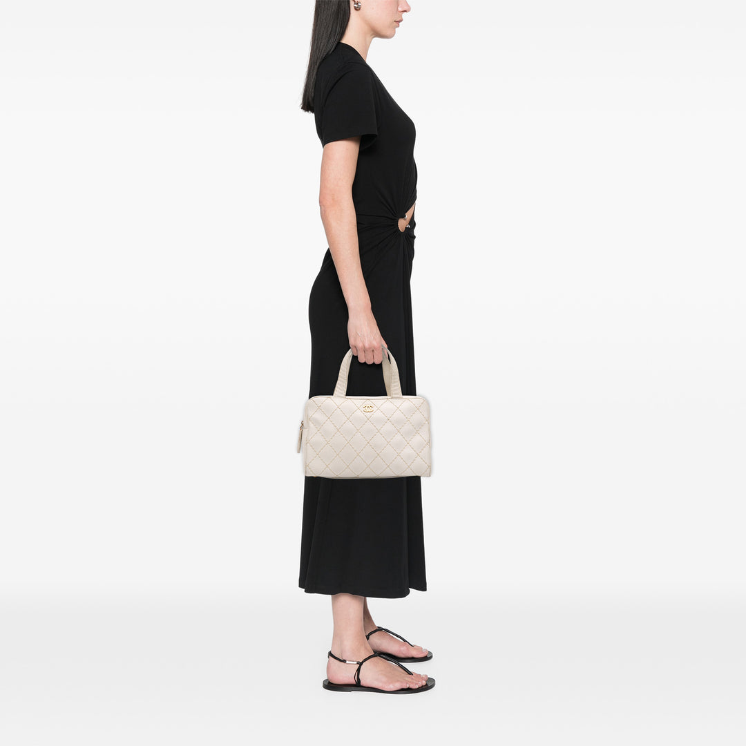 Chanel CC Cuir d’agneau Wild Stitch Sac à main