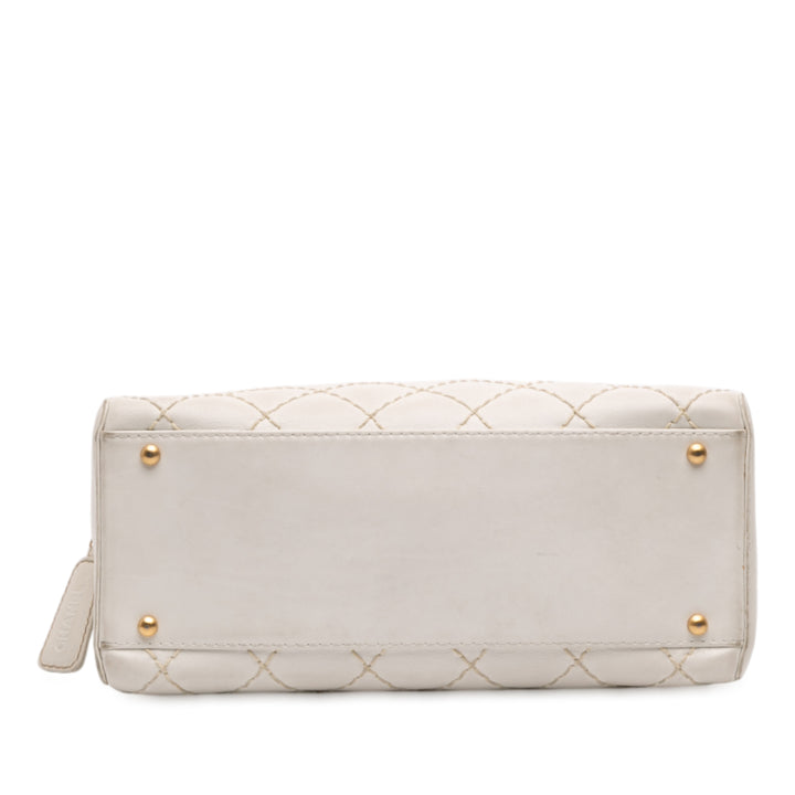 Chanel CC Cuir d’agneau Wild Stitch Sac à main