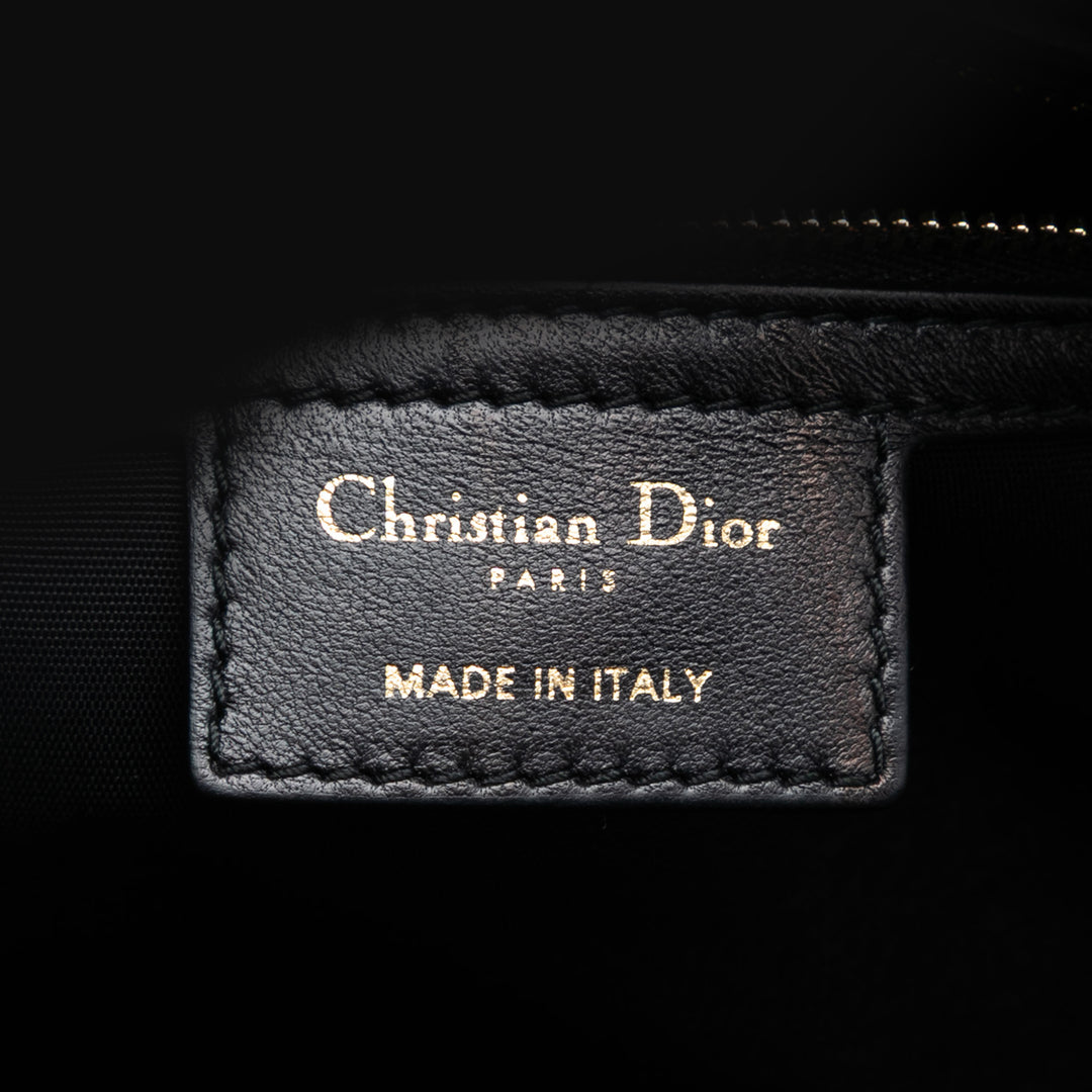 Dior Large Cuir d’agneau Cannage Soft Zipped Lady Dior Shopping Cabas