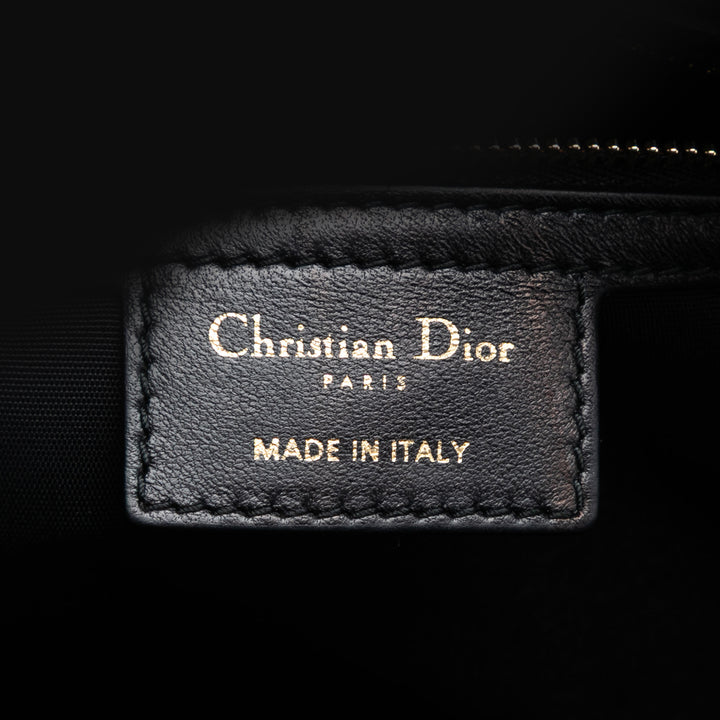 Dior Large Cuir d’agneau Cannage Soft Zipped Lady Dior Shopping Cabas