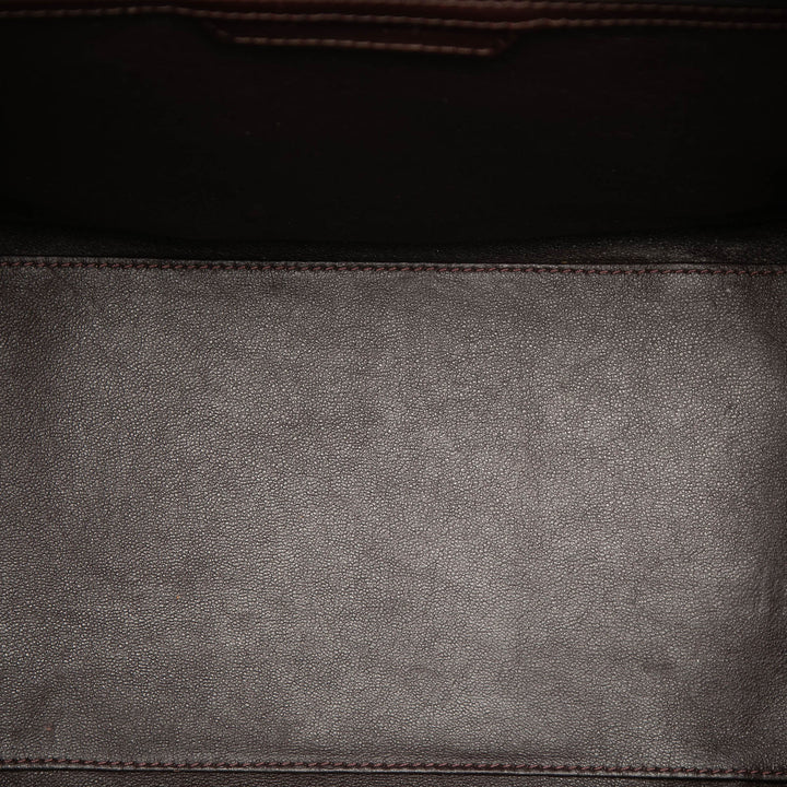 Celine Mini Tricolor Lin et Cuir Luggage Cabas