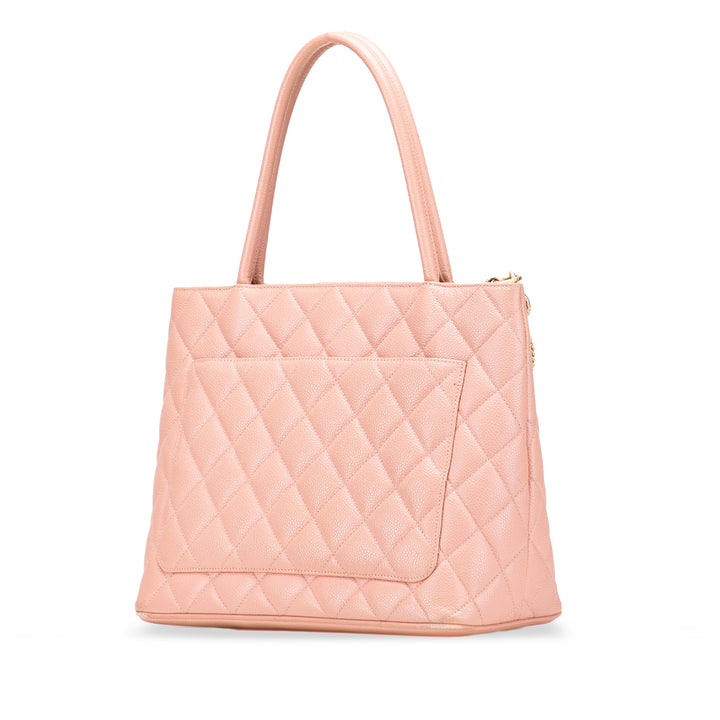 Caviar Medallion Tote Pink - Gaby Paris