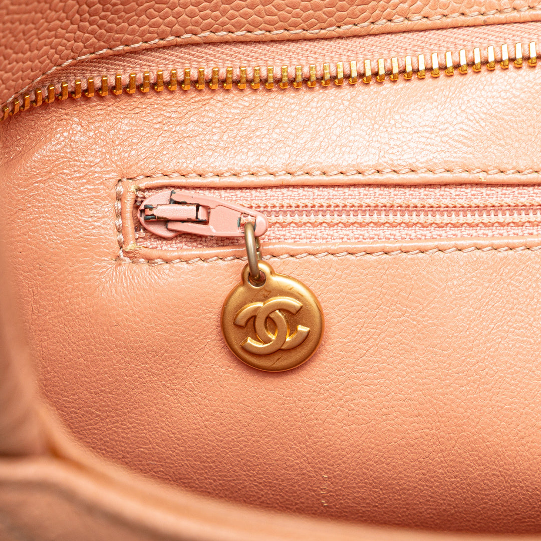 Caviar Medallion Tote Pink - Gaby Paris