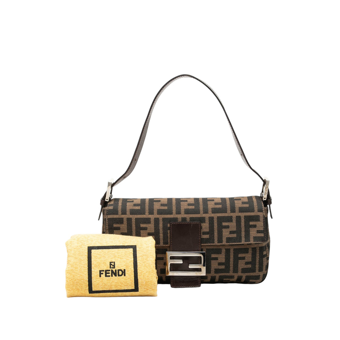 Fendi Zucca Baguette Marron – vue 7 – GABY PARIS