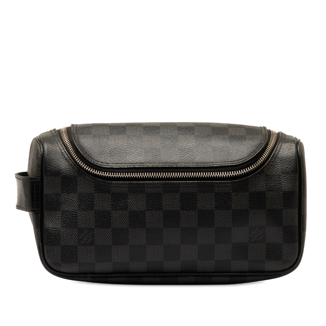 Damier Graphite Toiletry Pouch Black - Gaby Paris