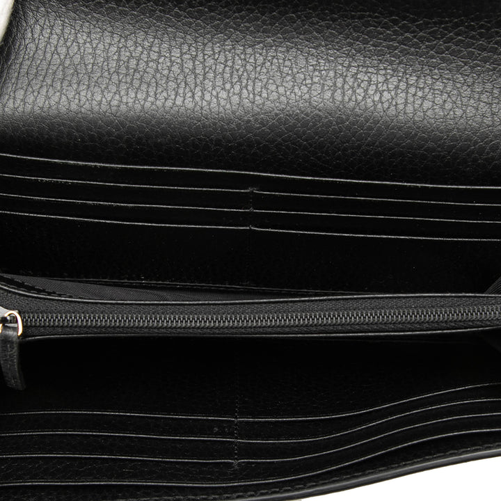 Gucci Bicolor GG Marmont GG Supreme Continental Portefeuille