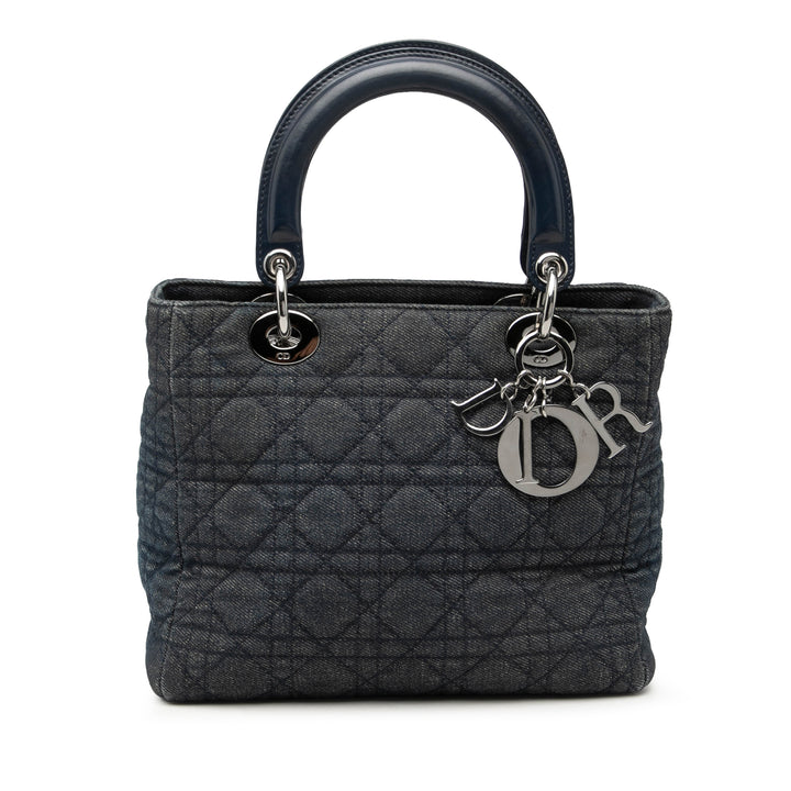 Dior Medium Jean Cannage Lady Dior