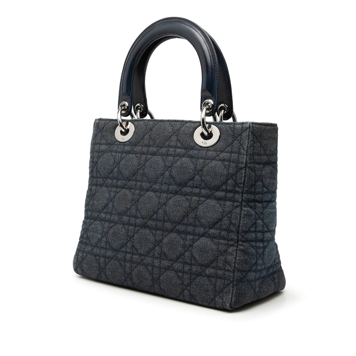 Dior Medium Jean Cannage Lady Dior