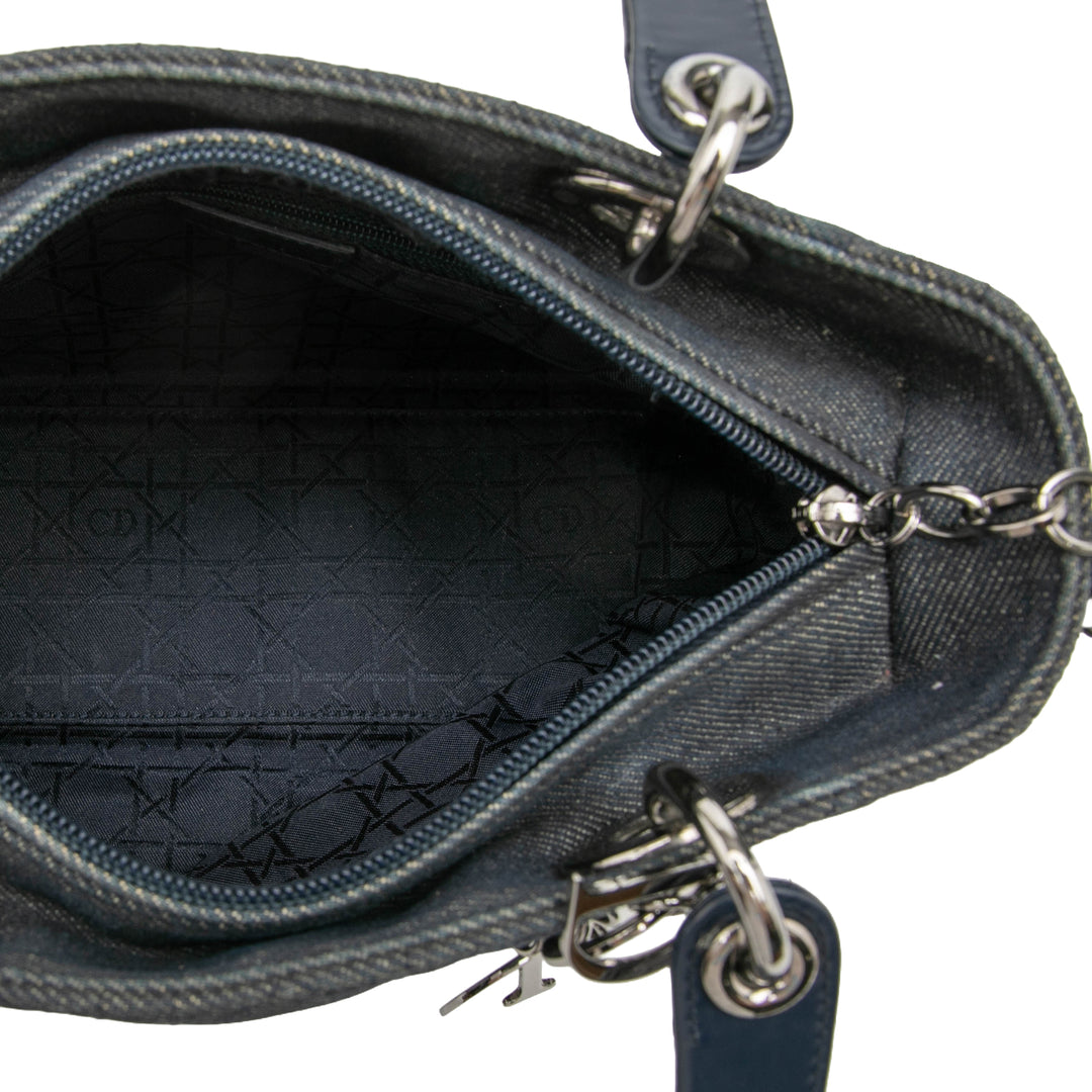 Dior Medium Jean Cannage Lady Dior