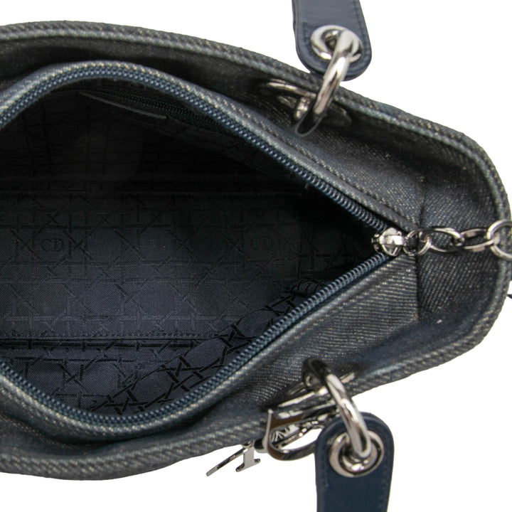 Dior Medium Jean Cannage Lady Dior