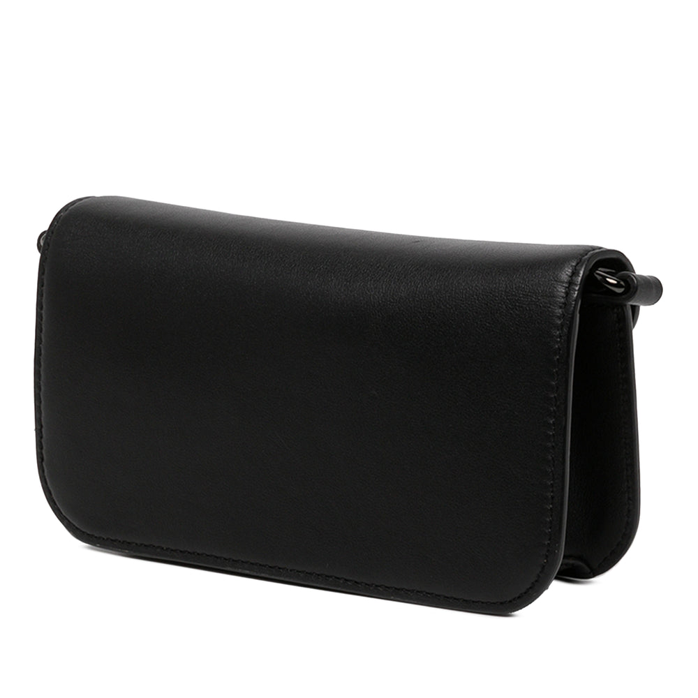 Valentino VLogo Loco Sac Petit Cuir de veau Noir – vue 2 – GABY PARIS