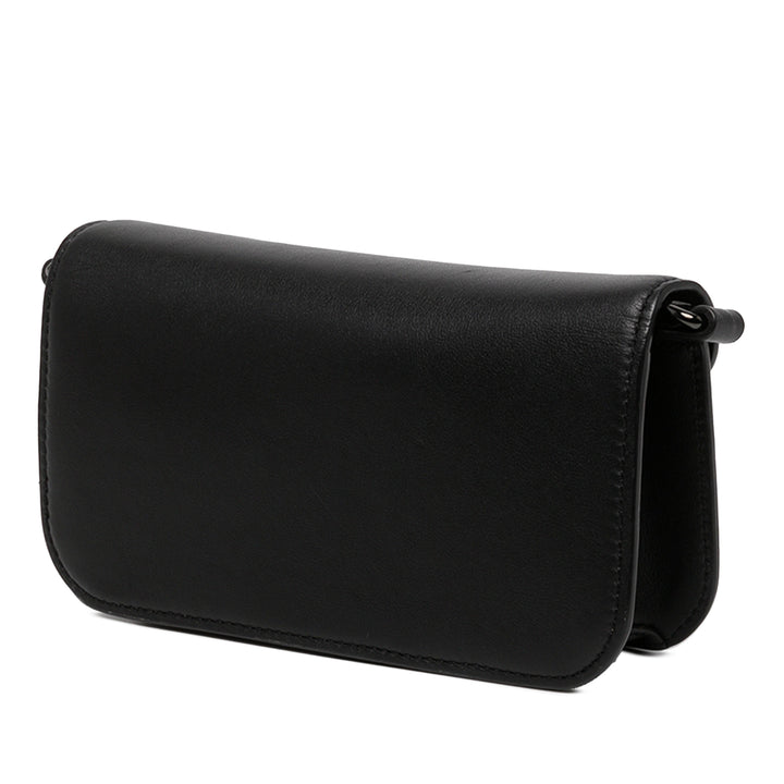 Valentino VLogo Loco Sac Petit Cuir de veau Noir – vue 2 – GABY PARIS