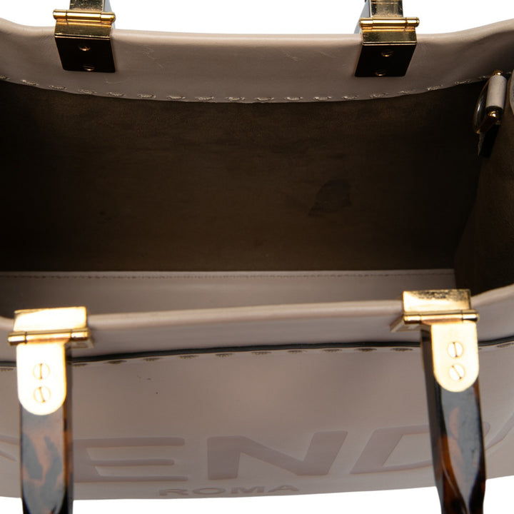Fendi Sunshine Cabas Moyen Beige – vue 5 – GABY PARIS