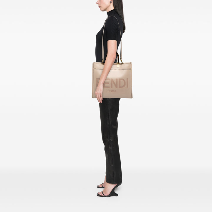 Fendi Sunshine Cabas Moyen Beige – vue 6 – GABY PARIS