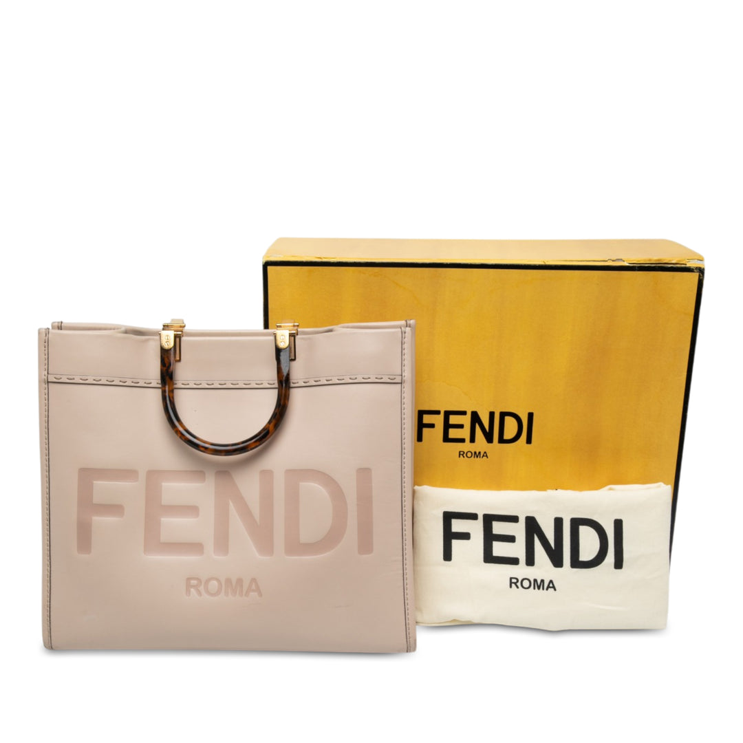 Fendi Sunshine Cabas Moyen Beige – vue 7 – GABY PARIS