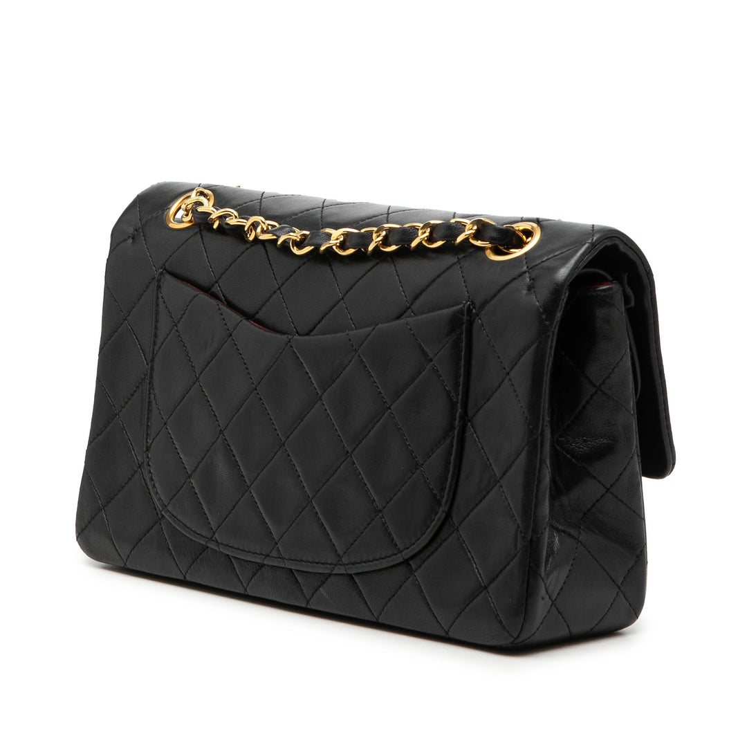 Chanel Small Classic Cuir d’agneau Double rabat