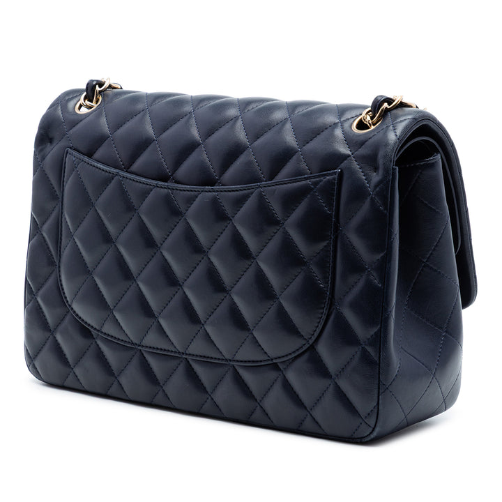 Chanel Jumbo Classic Cuir d’agneau Double rabat
