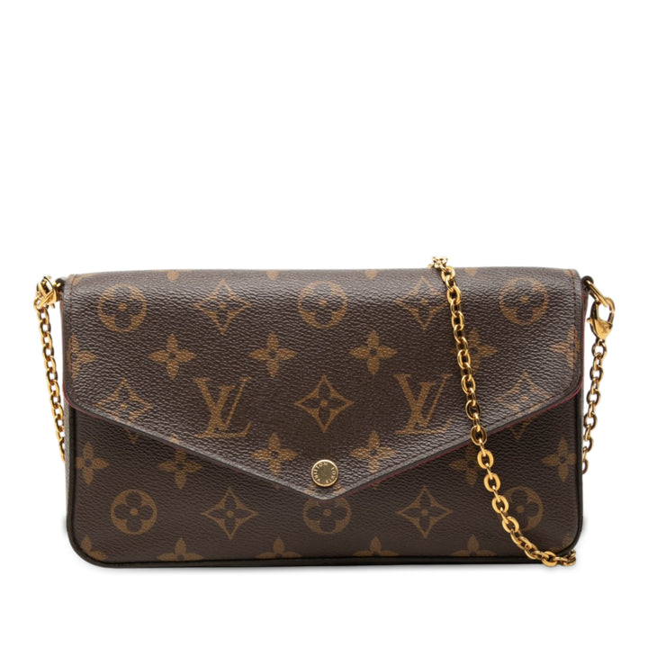 Pochette Felicie Monogram Marron