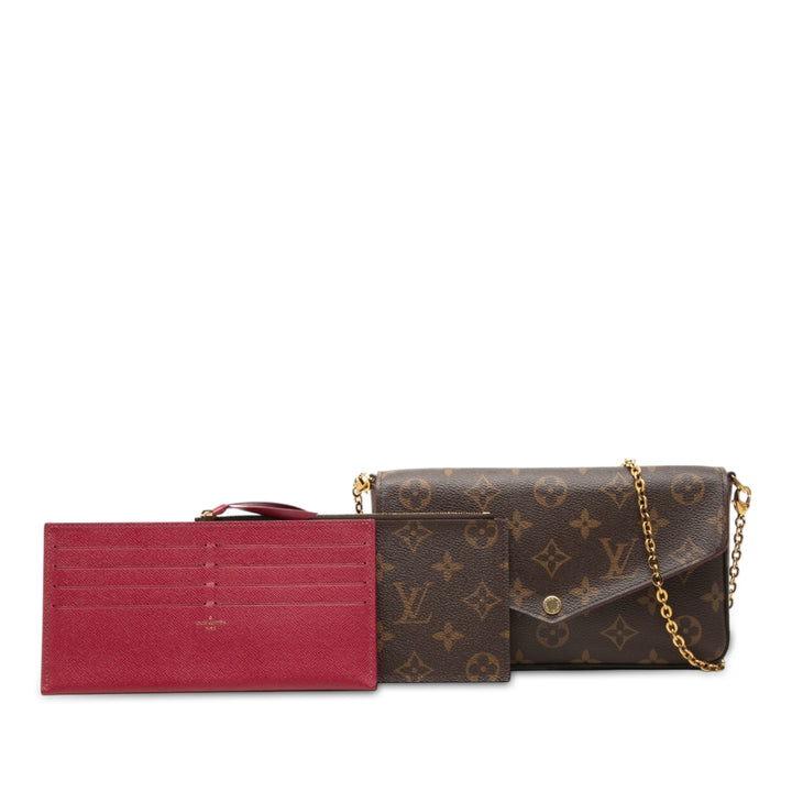 Pochette Felicie Monogram Marron