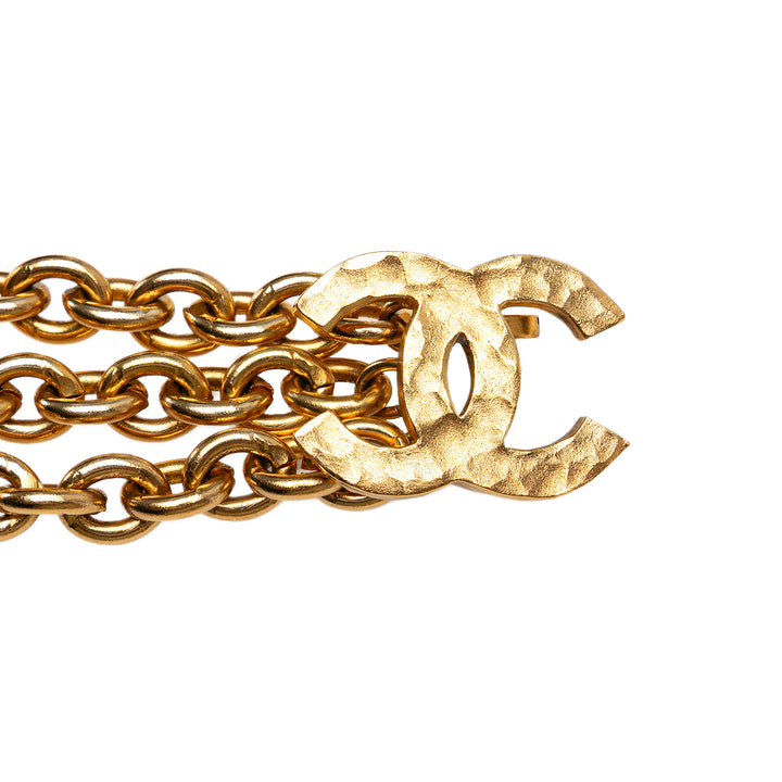 Gold Plated CC Chain-Link Belt Gold - Gaby Paris