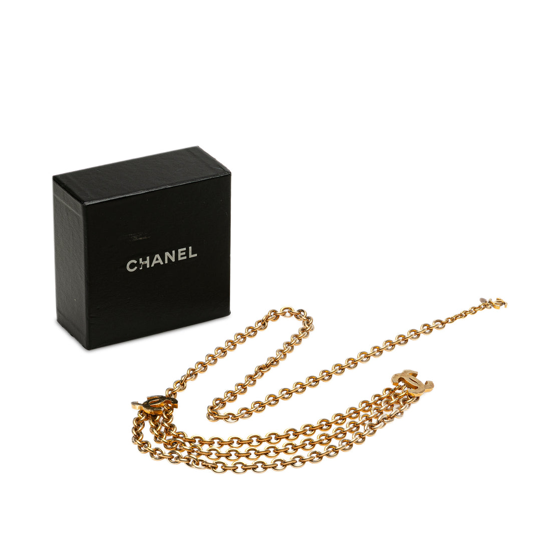 Gold Plated CC Chain-Link Belt Gold - Gaby Paris